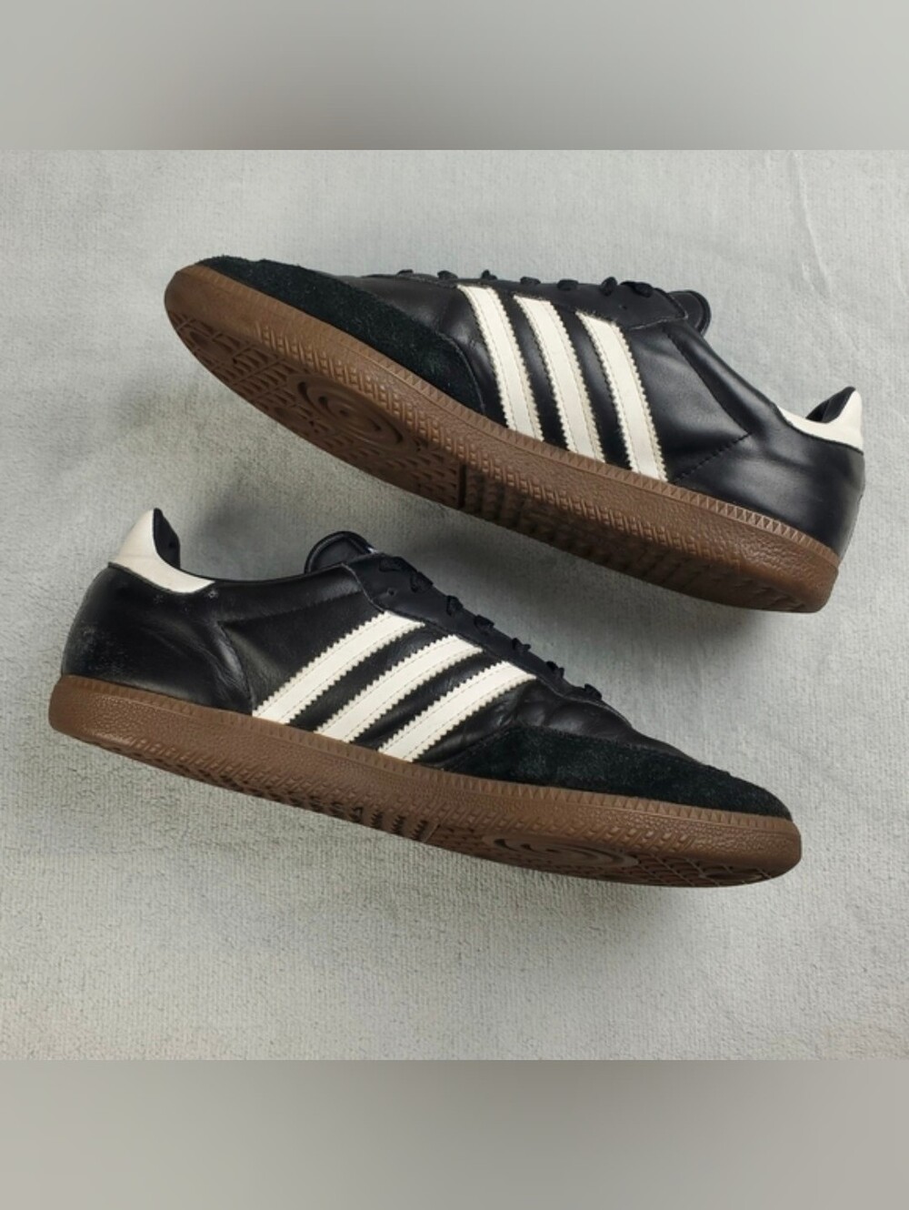 Adidas Samba OG Shoes Mens 11 Black Gum Classic Soccer Sneakers - Picture 5 of 5